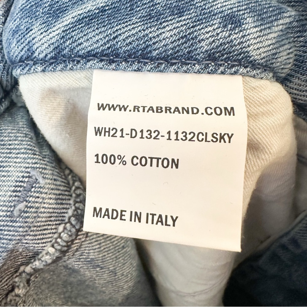 NWT RtA Road to Awe Rowan High Rise Relaxed Fit Straight Leg Jeans sz 27 - Picture 10 of 10